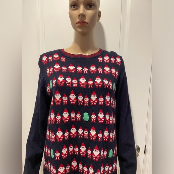 Talbots Holiday Wool sweater size L petite - Picture 3 of 4